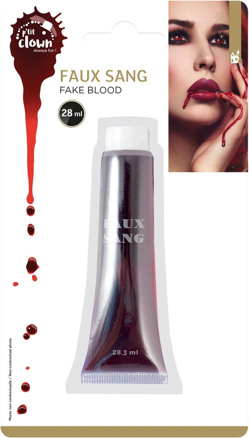 P'tit Clown sangue finto gel 28 ml trucco Halloween