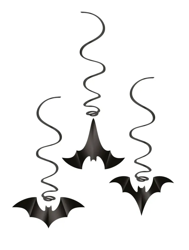 P'tit Clown Spirale Halloween decorazione pipistrello 3 pezzi
