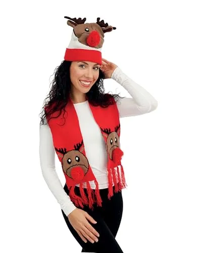 P'tit Clown re48331 set Natale renna adulto 2 pezzi