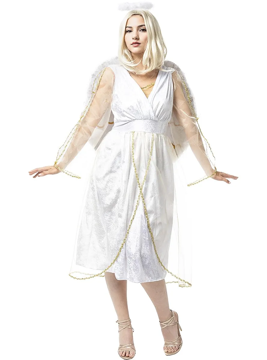 Funidelia Angelo Deluxe Costume Donna M Bianco Natalizio