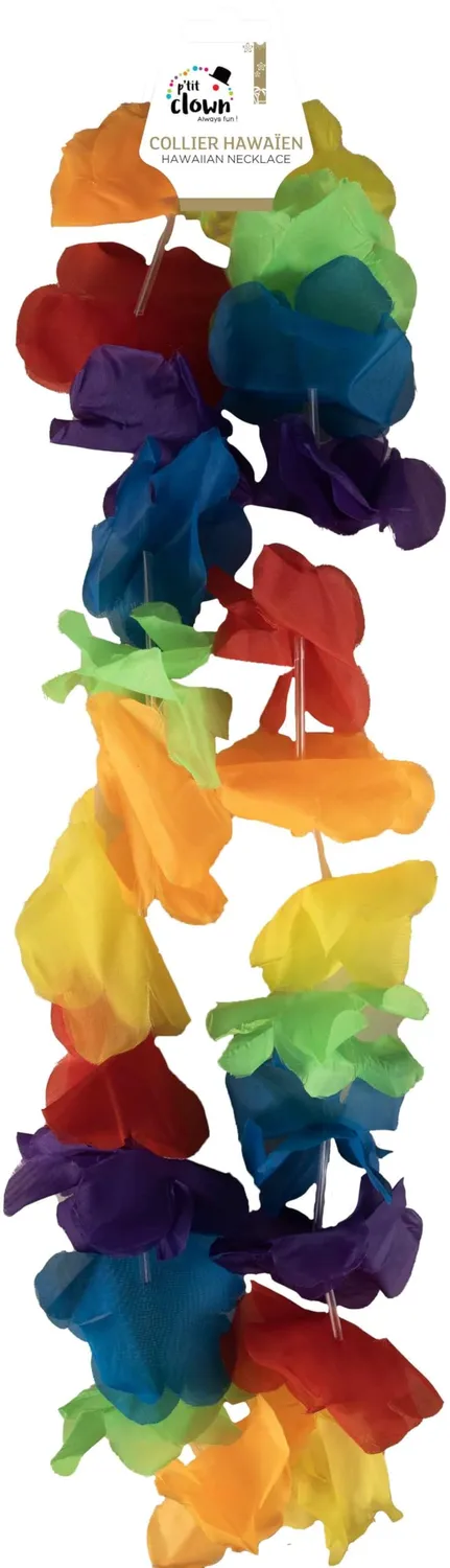 P'tit Clown collana hawaiana multicolore fiori