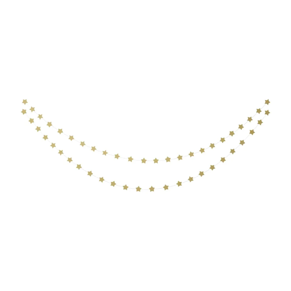 P'tit Clown RE22605 ghirlanda mini stelle oro 3 m