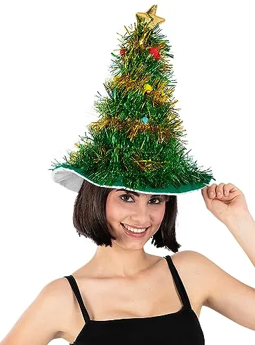Funidelia Cappello Albero Natale accessorio verde adulto