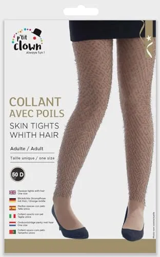 P'tit Clown 74770 collant donna effetto gambe pelose