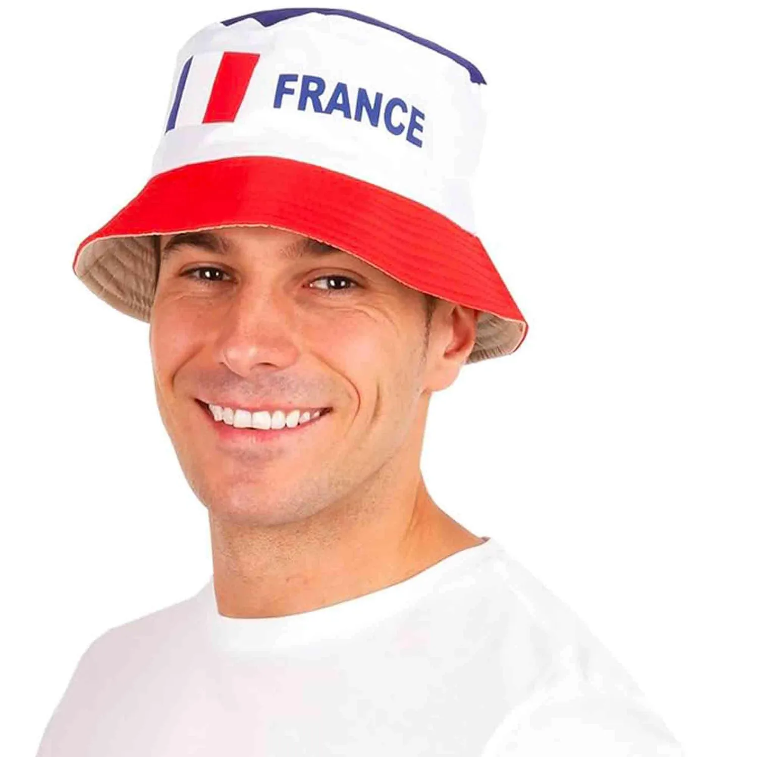 P'tit Clown re40081 cappello bob tessuto tricolore