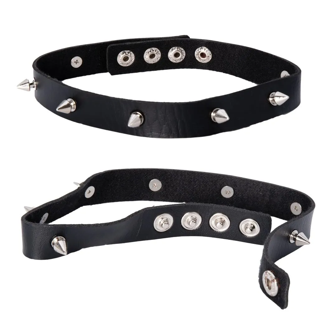 P'tit Clown 18400 collana punk nera per Halloween