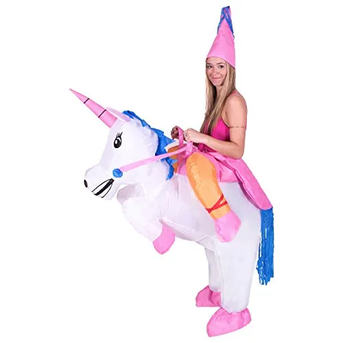 Bodysocks Unicorno costume gonfiabile adulti cavalcabile