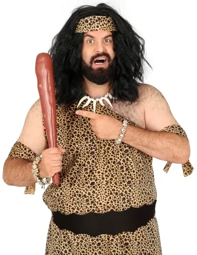Guirca Mazza Uomo Caverne Finta 48 cm Marrone Troglodita