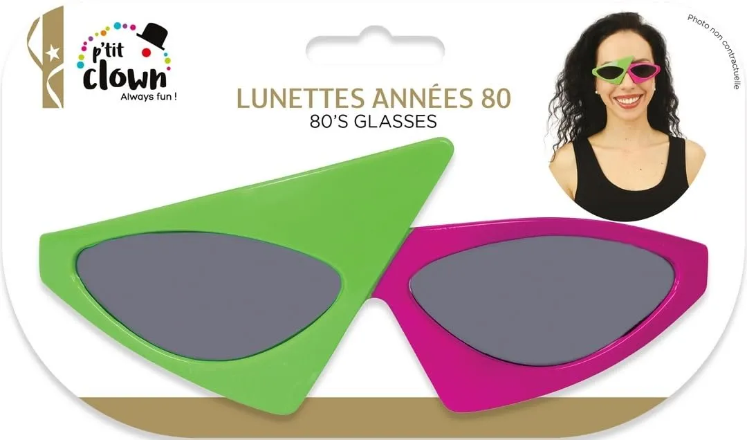P'tit Clown 23754 occhiali anni 80 carnevale