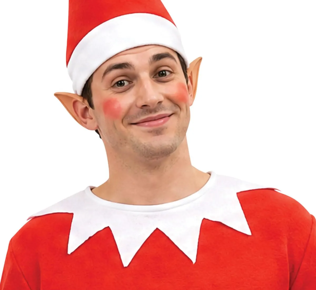 Fiestas Guirca Elfo costume uomo taglia L 52-54 rosso bianco