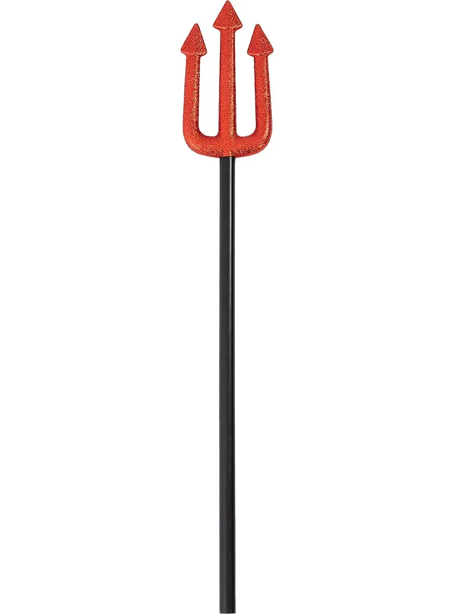 Funidelia Tridente Glitter Accessorio Rosso 50 cm Donna