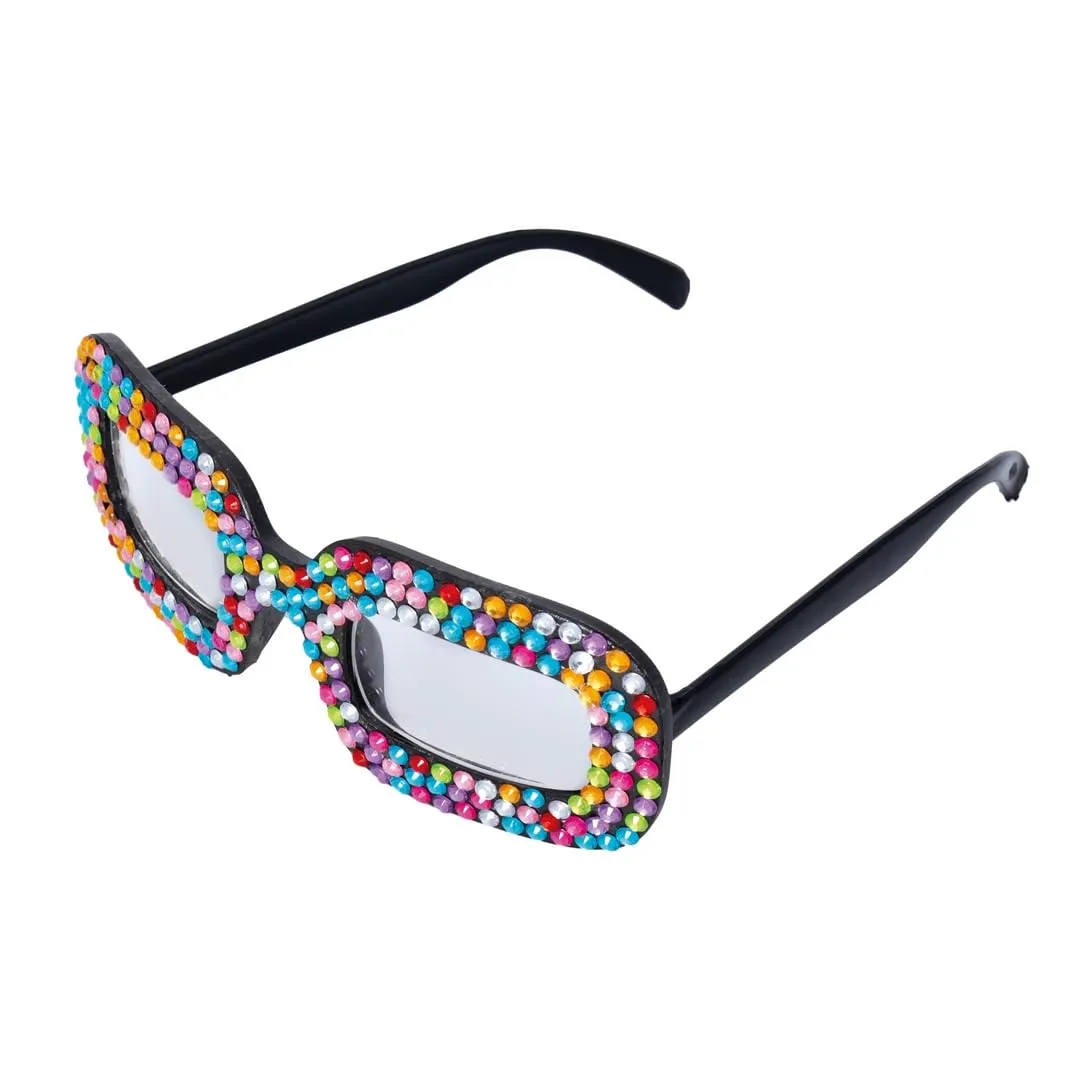 P'tit Clown re21083 Occhiali Fantasia con Strass Multicolore