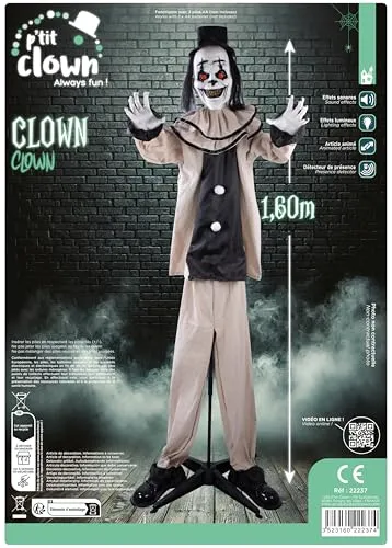 P'tit Clown 22237 clown animatronic 160 cm sonoro