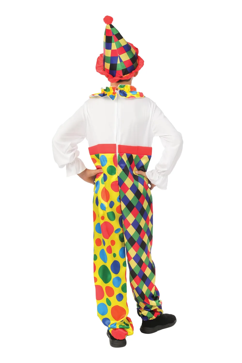 P'tit Clown Clown costume bambino 10-12 anni con cappello