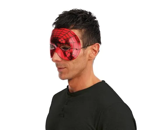 P'tit Clown 10240 Maschera Uomo Ragno Adulto Rossa