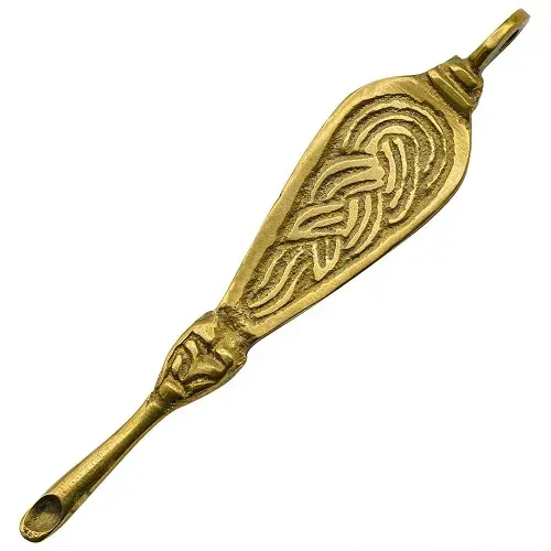 La Bottega di Merlino Pulisci Orecchie Ottone Massiccio 6,5 cm