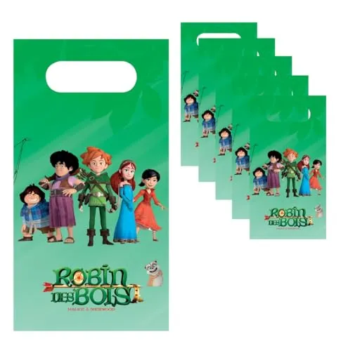P'tit Clown Robin Hood Sacchetti Festa 6 Pezzi
