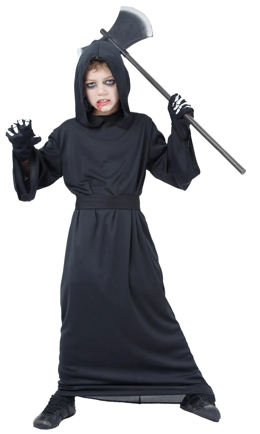 P'tit Clown costume messaggero morte bambino 10-12 anni