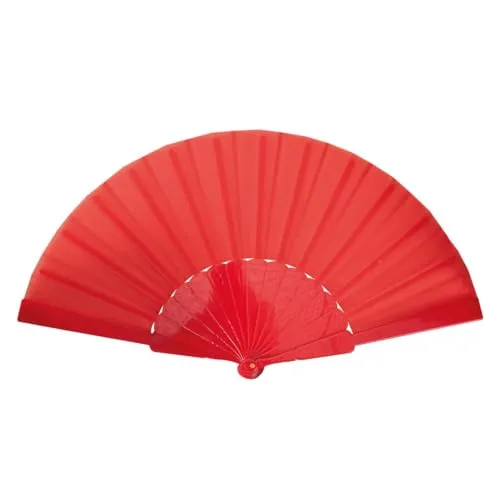 P'tit Clown ventaglio rosso 40 cm tessuto