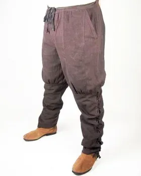 La Bottega di Merlino Pantaloni Magnus Marrone in Cotone