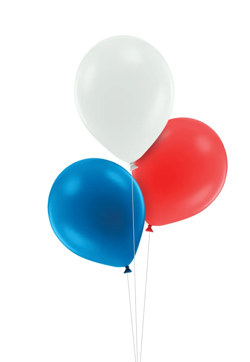 P'tit Clown Palloncini 30 cm blu bianco rosso 12 pezzi