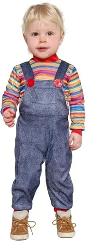 Guirca Bambola Cattiva costume neonato 12-18 mesi righe