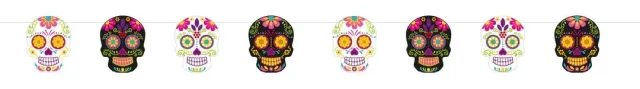 P'tit Clown 23549 Ghirlanda Day of the Dead 3 m