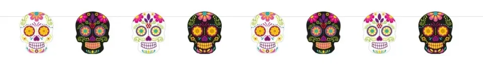 P'tit Clown 23549 Ghirlanda Day of the Dead 3 m