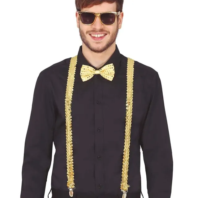 Fiestas Guirca Papillon Paillettes Oro papillon oro taglia unica