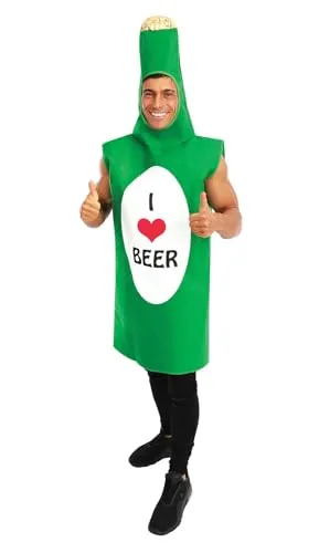 P'tit Clown 42937 Super Binouze costume adulto taglia unica