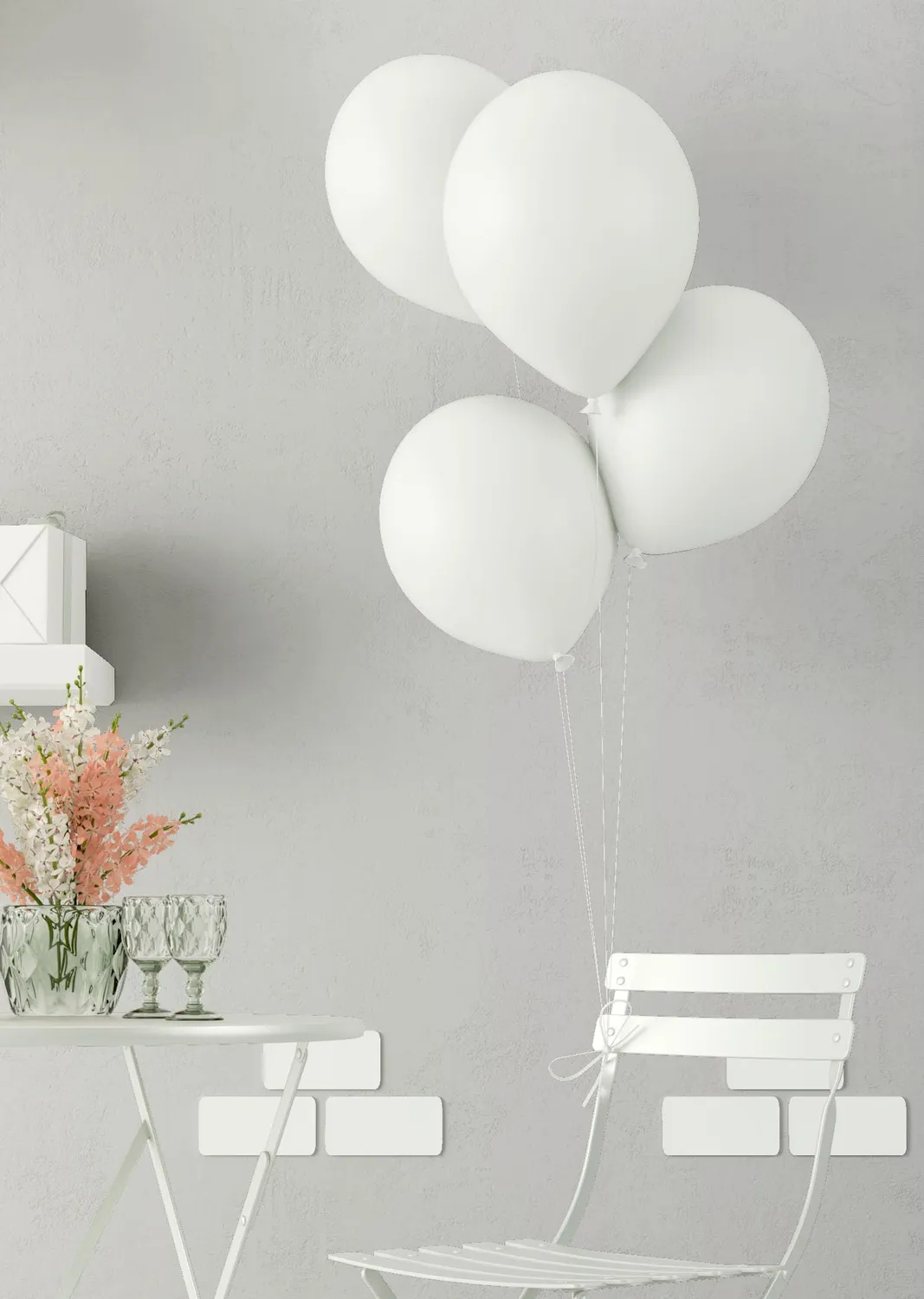P'tit Clown palloncini bianchi lattice Ø30 cm 10 pezzi