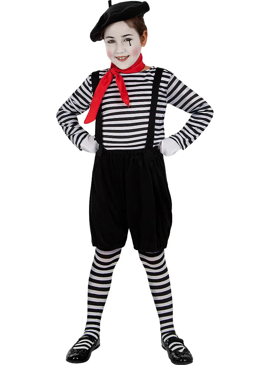Funidelia Mimo costume bambina 5-6 anni nero circo