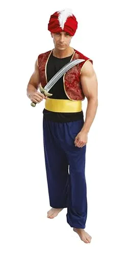 P'tit Clown principe orientale costume adulto L-XL poliestere