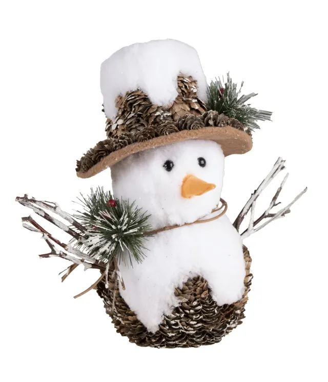 P'tit Clown re22847 pupazzo di neve peluche 26 cm