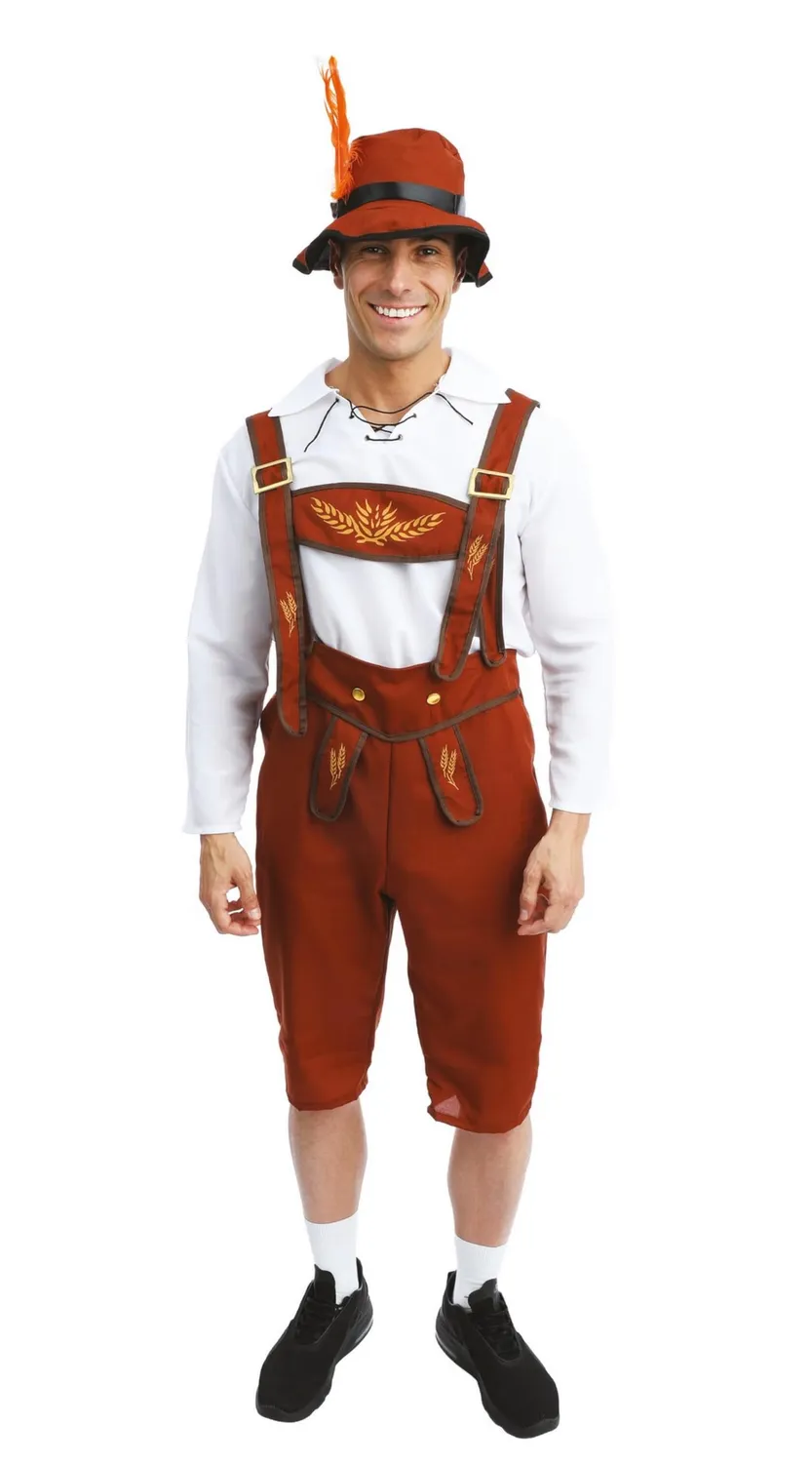 P'tit Clown Costume Oktoberfest Uomo Bavarese L-XL