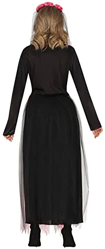 Fiestas Guirca Costume Scheletro Rose Donna S Velo