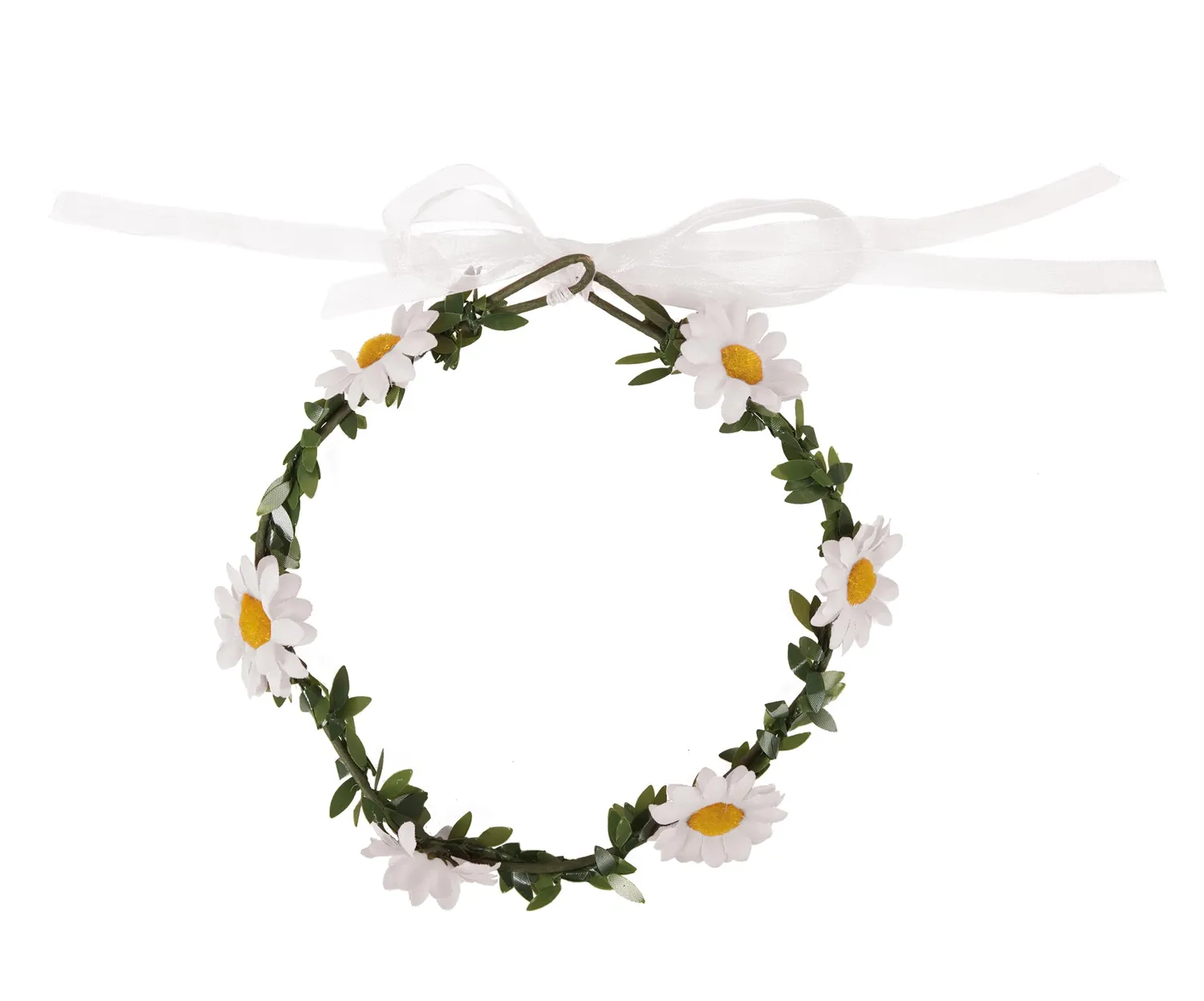 P'tit Clown corona fiori margherite blu cerchietto adulto