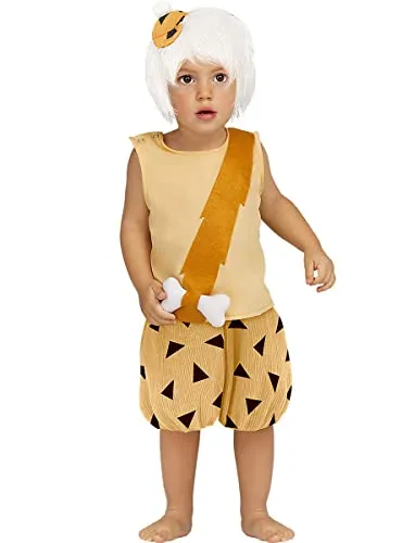 Funidelia Bamm-Bamm Costume Neonato 12-24 Mesi Arancione