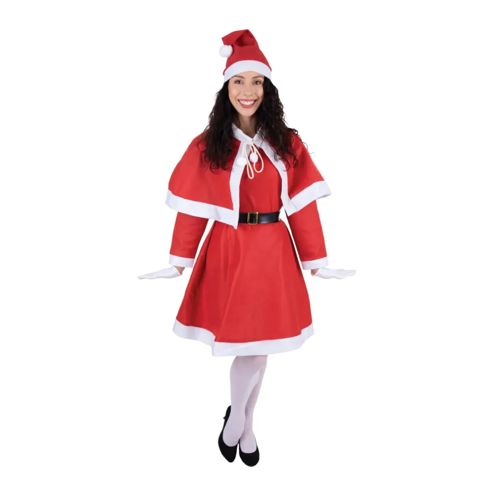 P'tit Clown Costume Madre Natale Donna in feltro