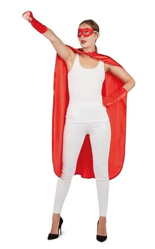 P'tit Clown 50701 mantello rosso adulto carnevale