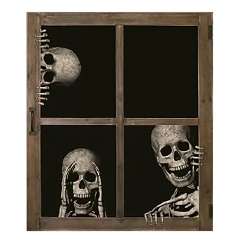 P'tit Clown re22994 adesivi scheletri finestra 40 cm 3 pezzi