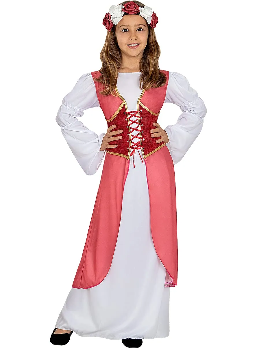 Funidelia Clarissa medievale costume bambina porpora 3-4 anni