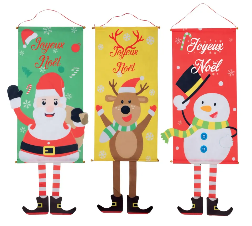 P'tit Clown 88012 banner porta Buon Natale modello casuale