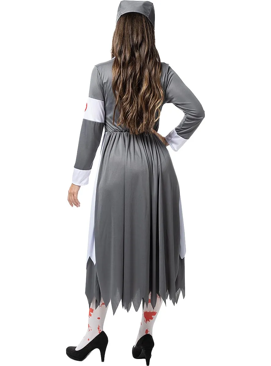 Funidelia costume suora zombie donna S grigio horror