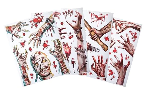 P'tit Clown 17110 adesivi elettrostatici Halloween modello casuale senza colla