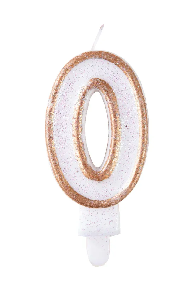 P'tit Clown 21190 candela numero 0 oro glitter