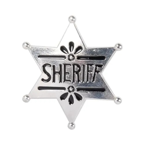 P'tit Clown Stella Sceriffo Accessorio Cowboy Metallo 5x5 cm