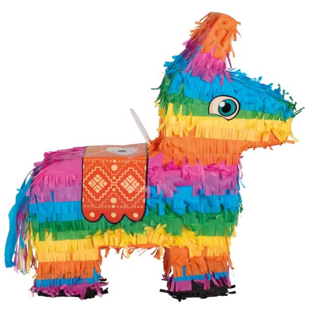 P'tit Clown 23197 piñata asino arcobaleno 44x39x9 cm vuota