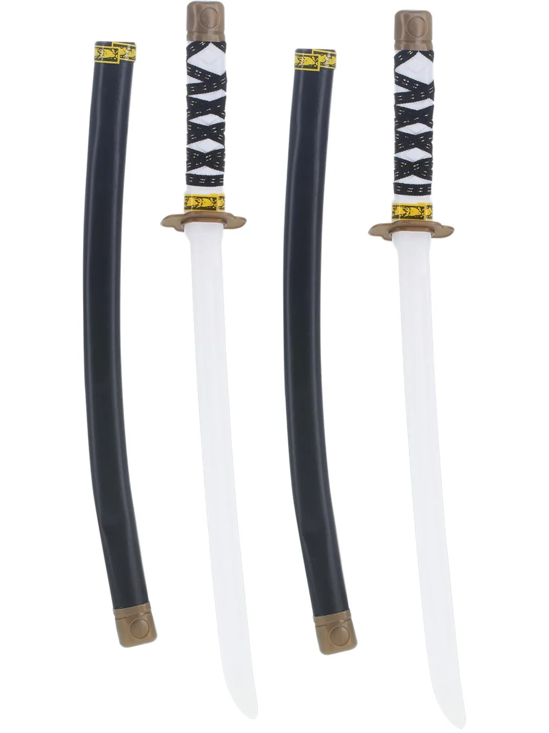Smiffys Ninja Swords spade giocattolo 2 pezzi 59 cm