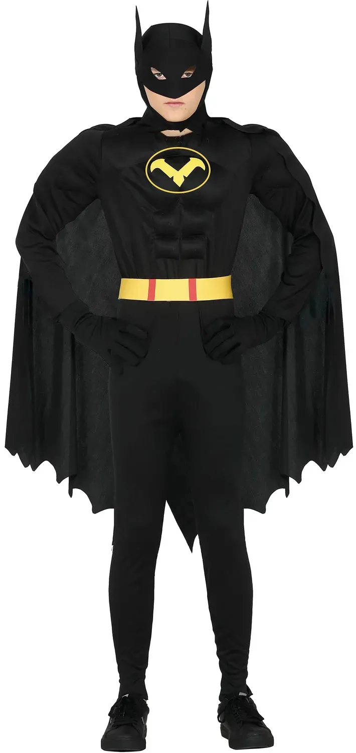 Guirca costume pipistrello nero bimbo 3-4 anni